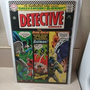 DC Comics Detective Comics Issue with Red, Green, Blue, Black, and Yellow